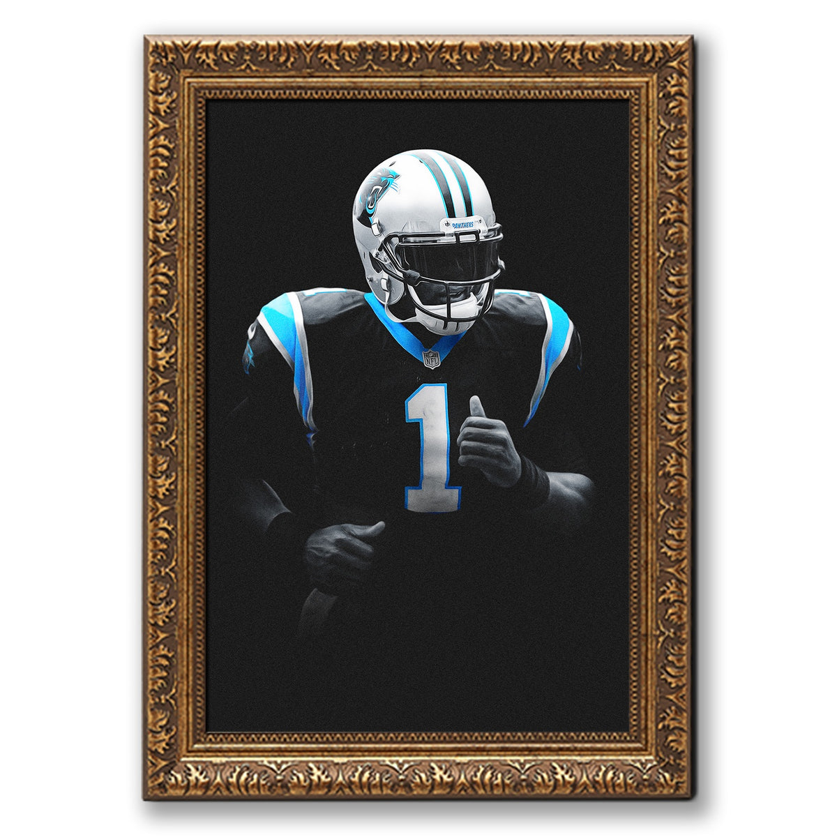 Cam Newton Art Sports Decorative Poster School Dormitory 3 Canvas Wall Art Poster Decor Gift