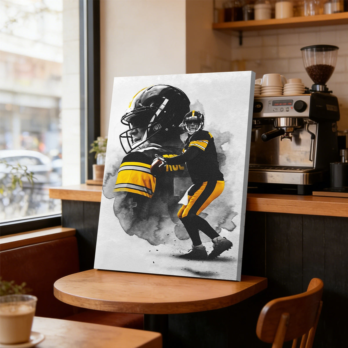 Ben Roethlisberger Art Sports Decorative Poster School Dormitory 4 Canvas Wall Art Poster Decor Gift