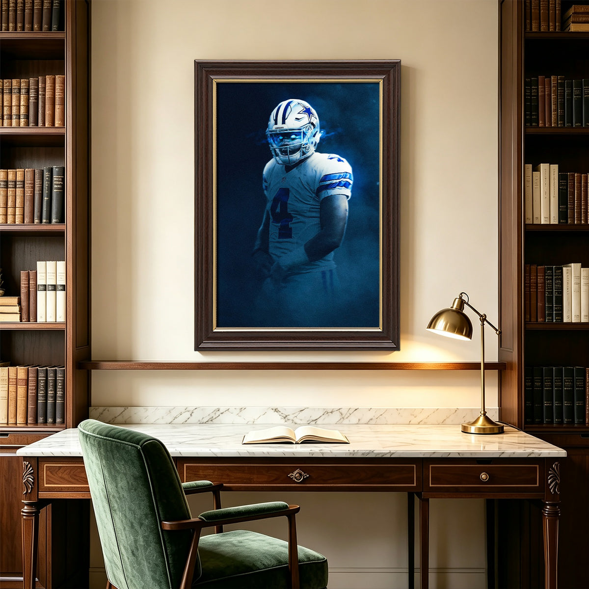 Dak Prescott Art Sports Decorative Poster School Dormitory 2 Canvas Wall Art Poster Decor Gift