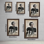 Carson Wentz Sports Celebrity Art Deco Poster 1 Canvas Wall Art Poster Decor Gift