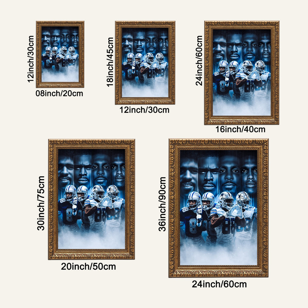 CeeDee Lamb Art Sports Decorative Poster School Dormitory 6 Canvas Wall Art Poster Decor Gift