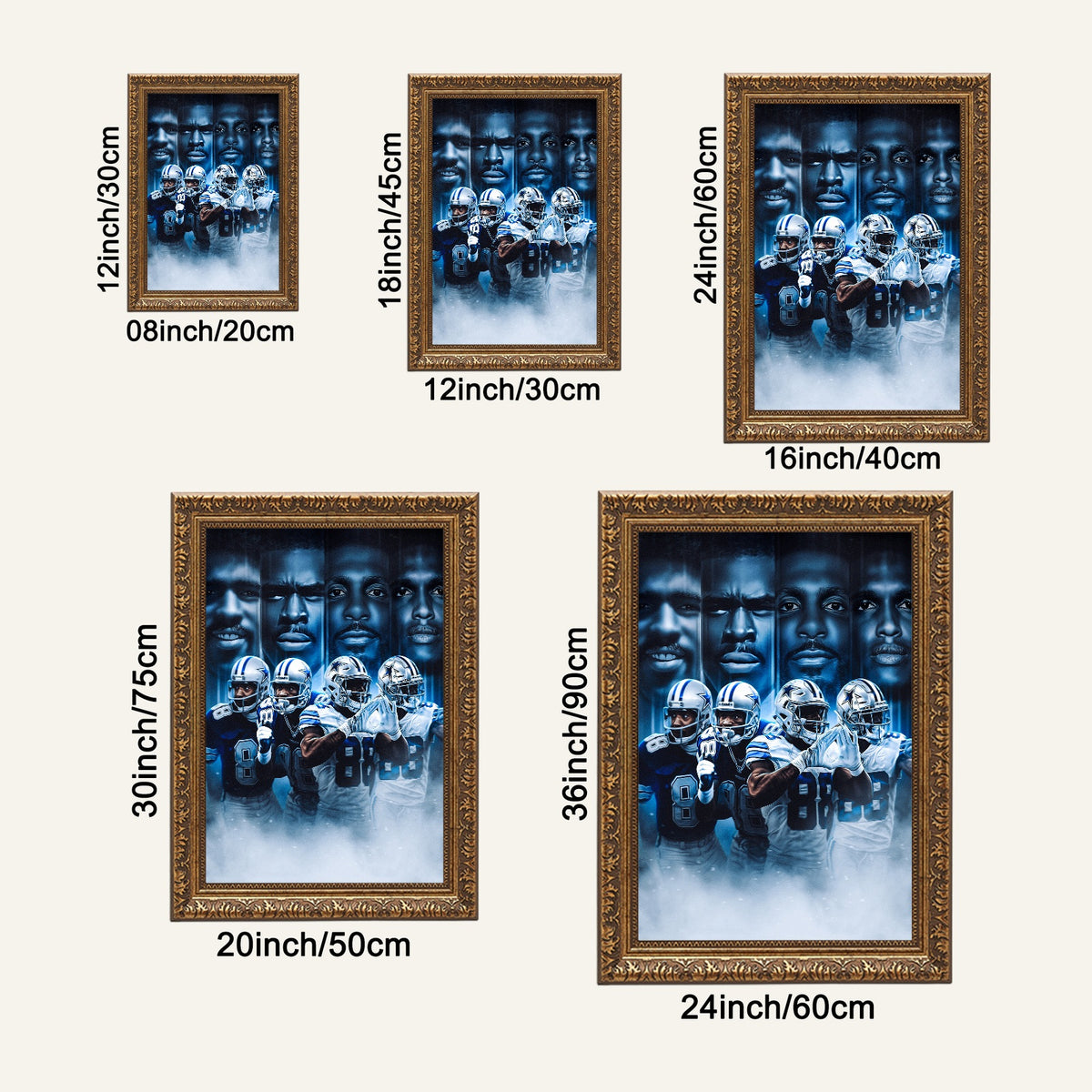 CeeDee Lamb Art Sports Decorative Poster School Dormitory 6 Canvas Wall Art Poster Decor Gift