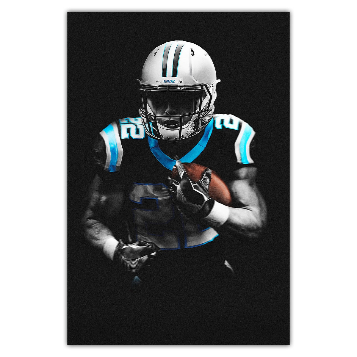 Christian McCaffrey Art Sports Decorative Poster School Dormitory 5 Canvas Wall Art Poster Decor Gift