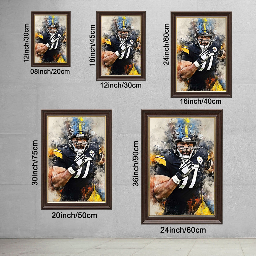 Cameron Heyward Celebrity Sports Art Poster School Dining Room Decoration 7 Canvas Wall Art Poster Decor Gift