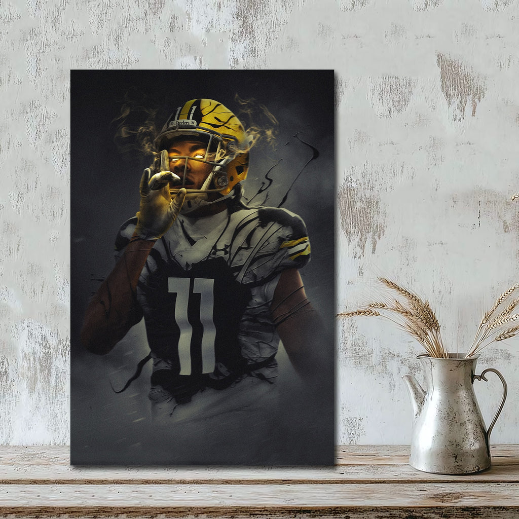 Chase Claypool Art Sports Decorative Poster School Dormitory 0 Canvas Wall Art Poster Decor Gift