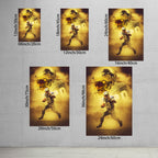 Barry Sanders Art Sports Decorative Poster School Dormitory 9 Canvas Wall Art Poster Decor Gift