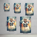 Christian McCaffrey Art Sports Decorative Poster School Dormitory 2 Canvas Wall Art Poster Decor Gift