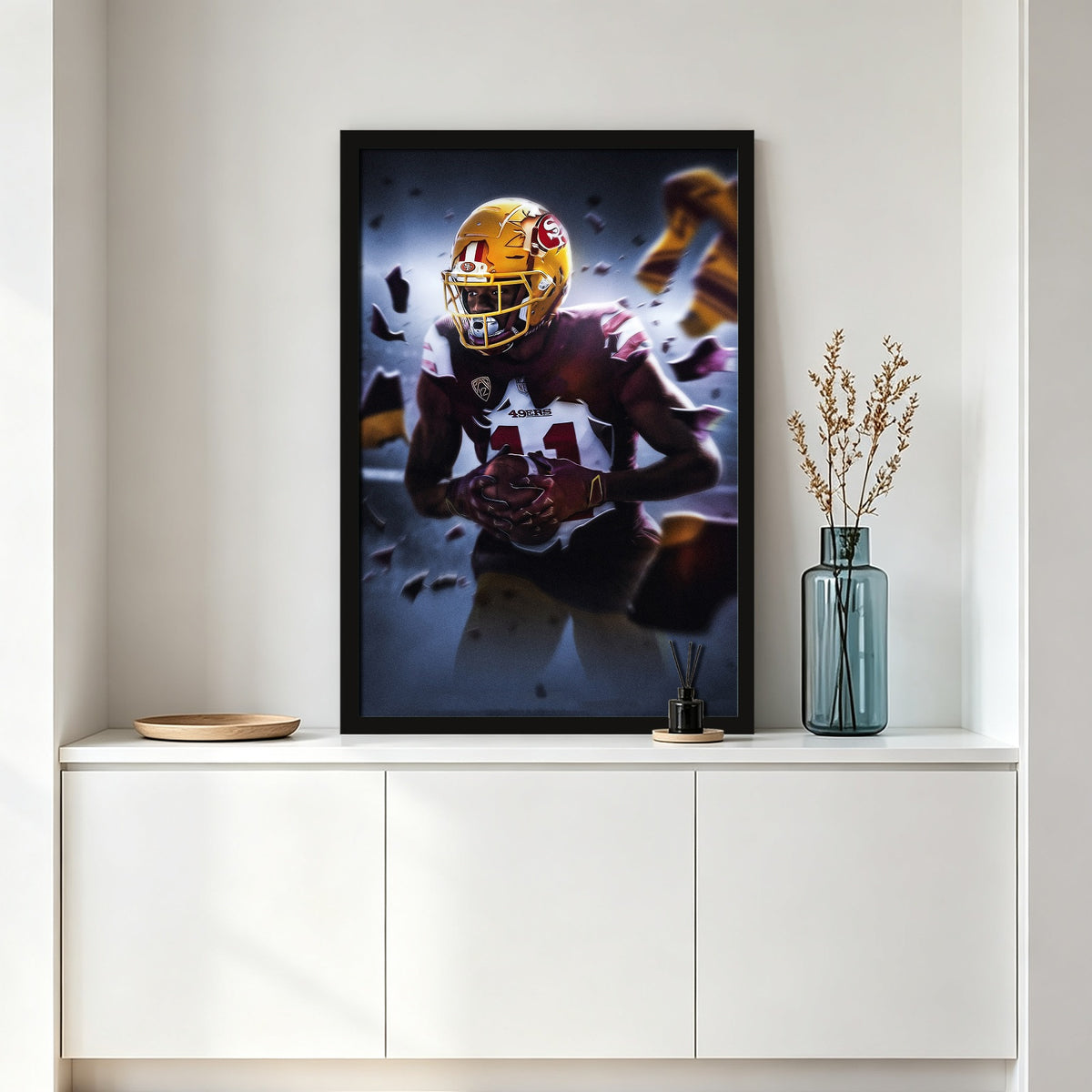 Brandon Aiyuk Art Sports Decorative Poster School Dormitory 1 Canvas Wall Art Poster Decor Gift