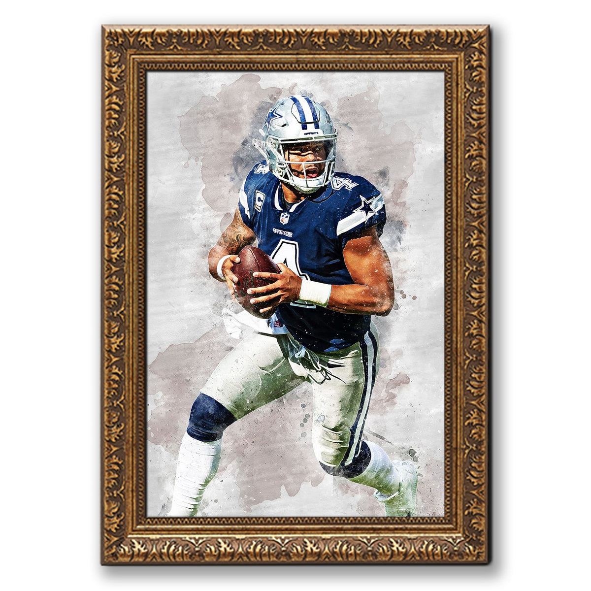Dak Prescott 1Celebrity Sports Art Poster School Dining Room Decoration 0 Canvas Wall Art Poster Decor Gift