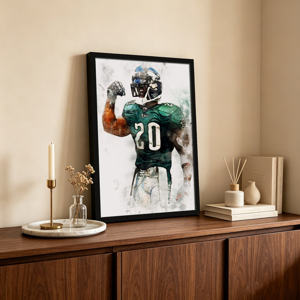 Brian Dawkins Art Poster 3 Canvas Wall Art Poster Decor Gift
