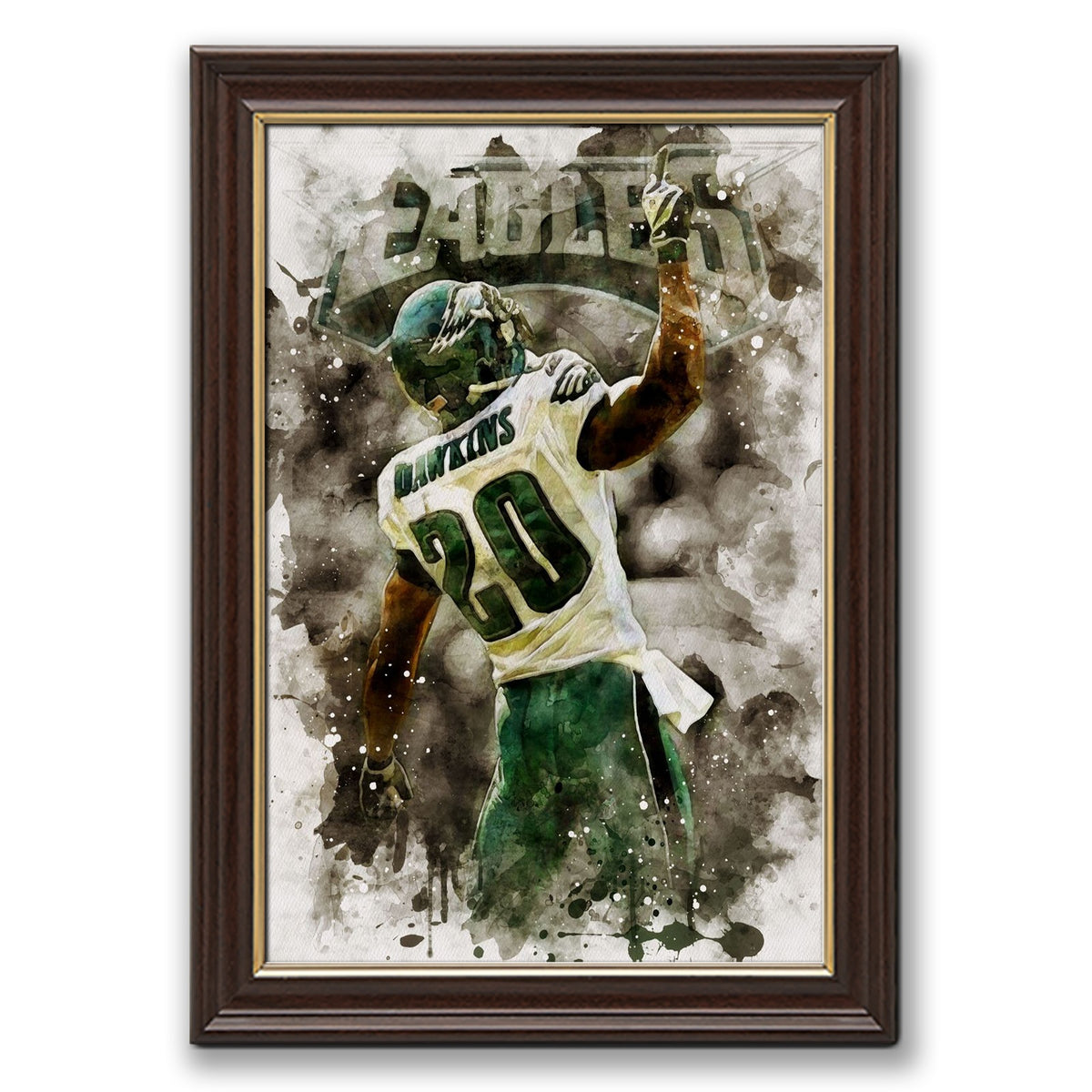 Brian Dawkins Art Poster 10 Canvas Wall Art Poster Decor Gift