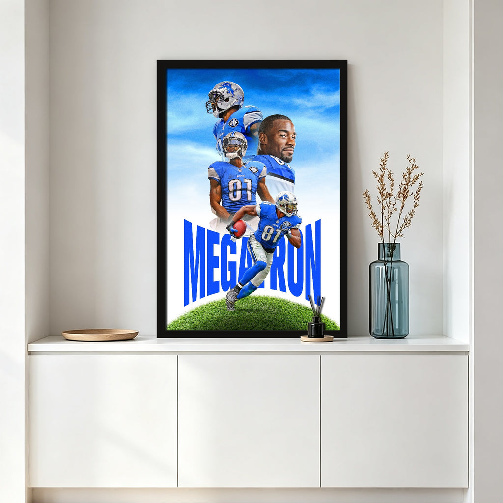 Calvin Johnson Celebrity Sports Art Poster School Dining Room Decoration 6 Canvas Wall Art Poster Decor Gift