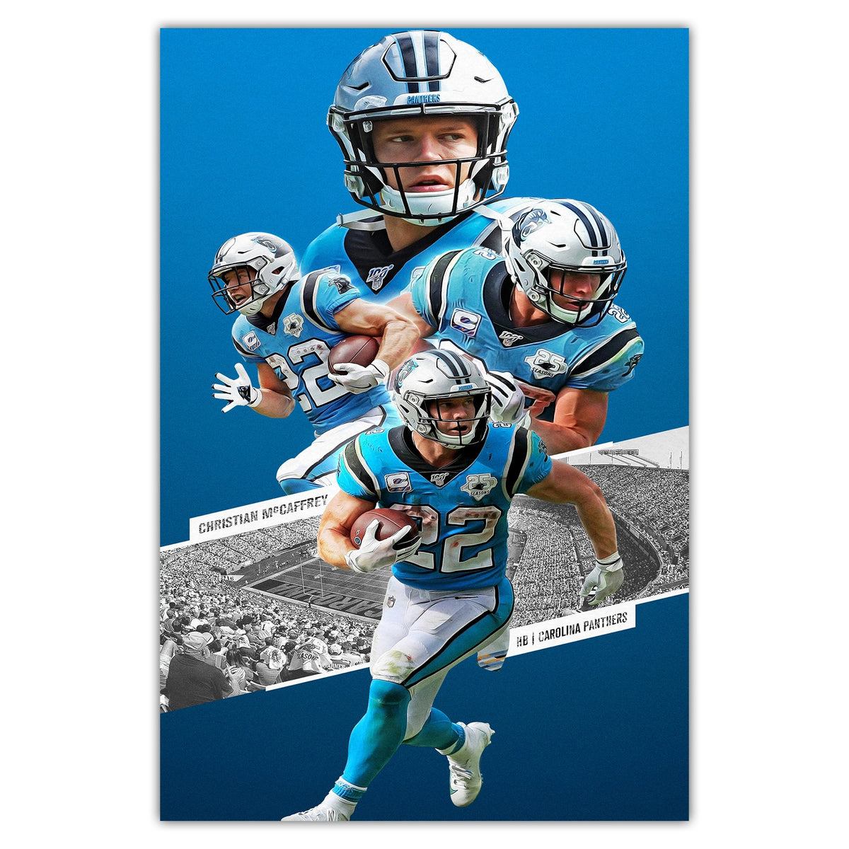 Christian McCaffrey Celebrity Sports Art Poster School Dining Room Decoration 0 Canvas Wall Art Poster Decor Gift