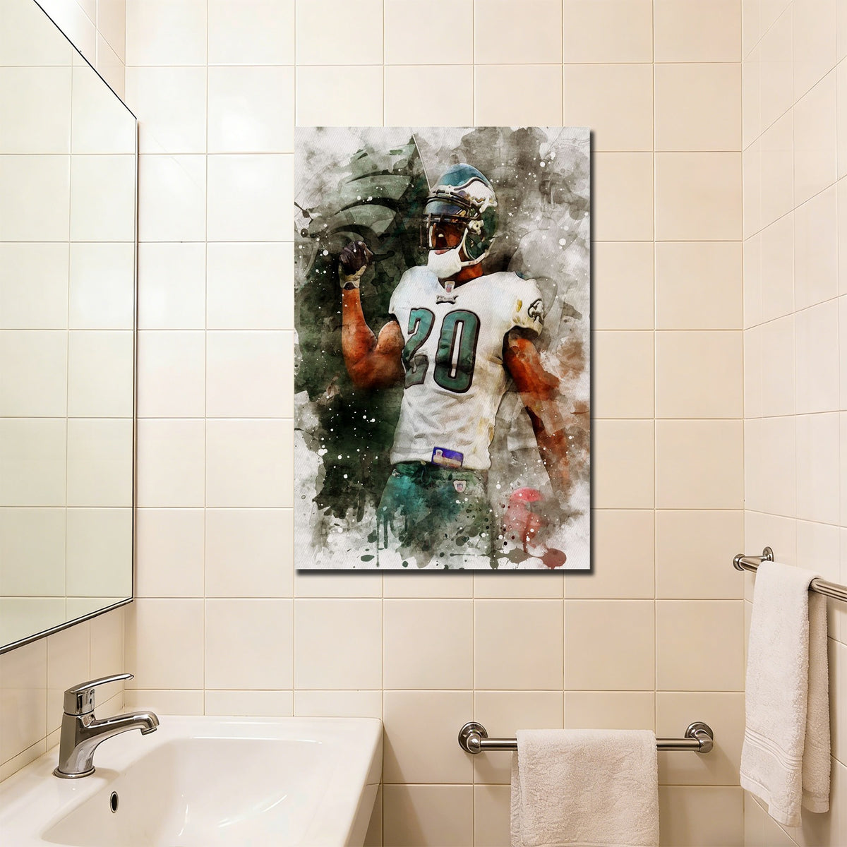 Brian Dawkins Art Poster 4 Canvas Wall Art Poster Decor Gift