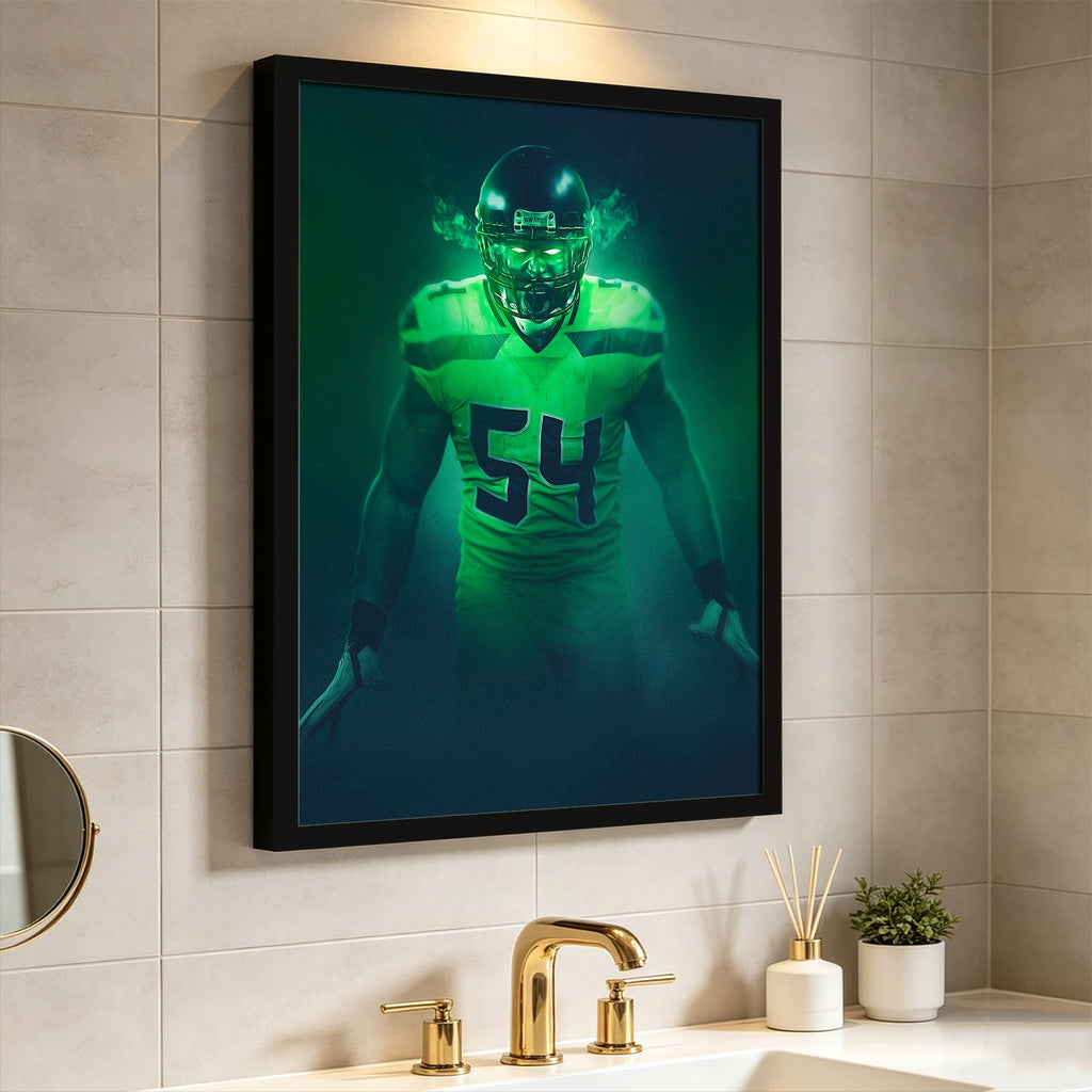 Bobby Wagner Art Sports Decorative Poster School Dormitory 6 Canvas Wall Art Poster Decor Gift