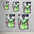 Bobby Wagner Art Sports Decorative Poster School Dormitory 7 Canvas Wall Art Poster Decor Gift