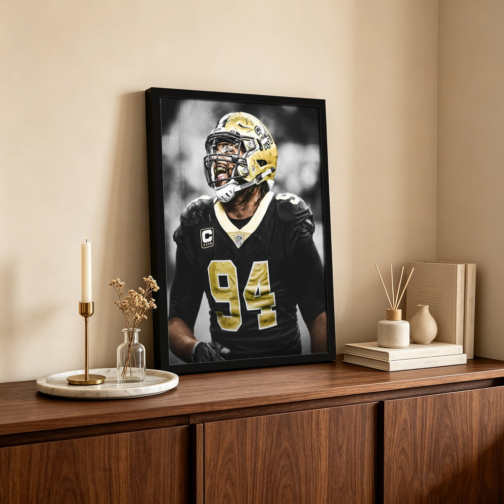 Cameron Jordan Celebrity Sports Art Poster School Dining Room Decoration 1 Canvas Wall Art Poster Decor Gift