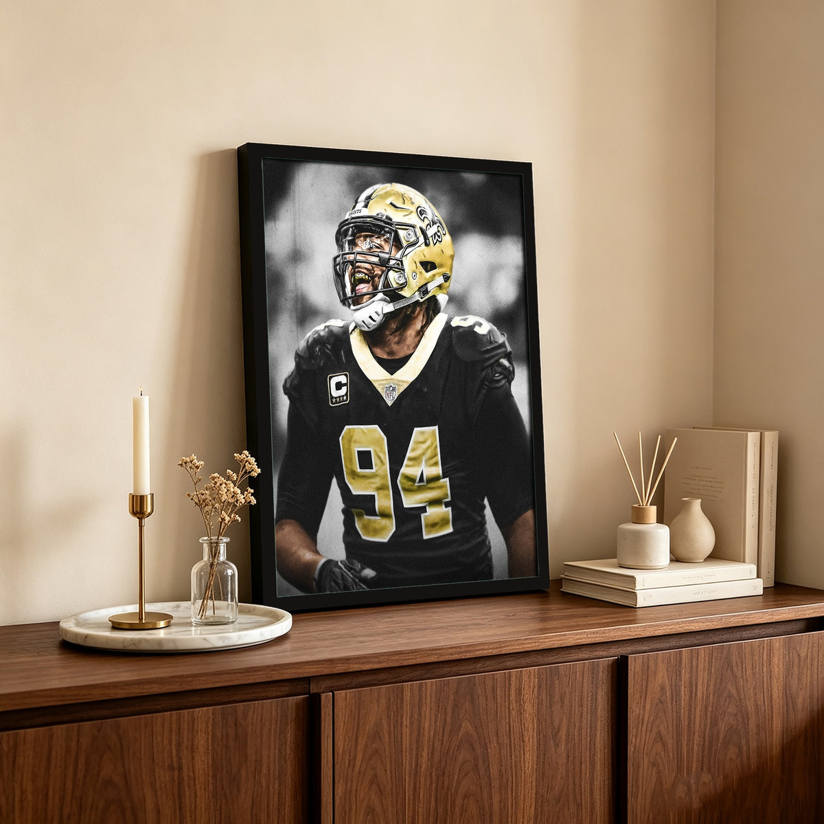 Cameron Jordan Celebrity Sports Art Poster School Dining Room Decoration 1 Canvas Wall Art Poster Decor Gift