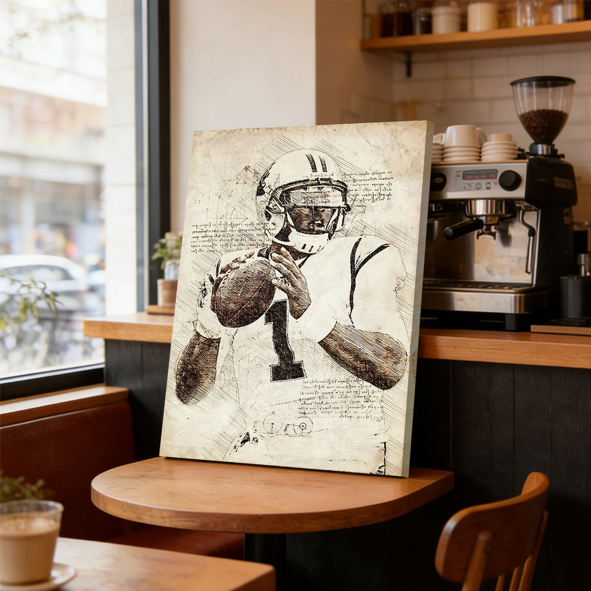 Cam Newton Sports Celebrity Art Deco Poster 7 Canvas Wall Art Poster Decor Gift