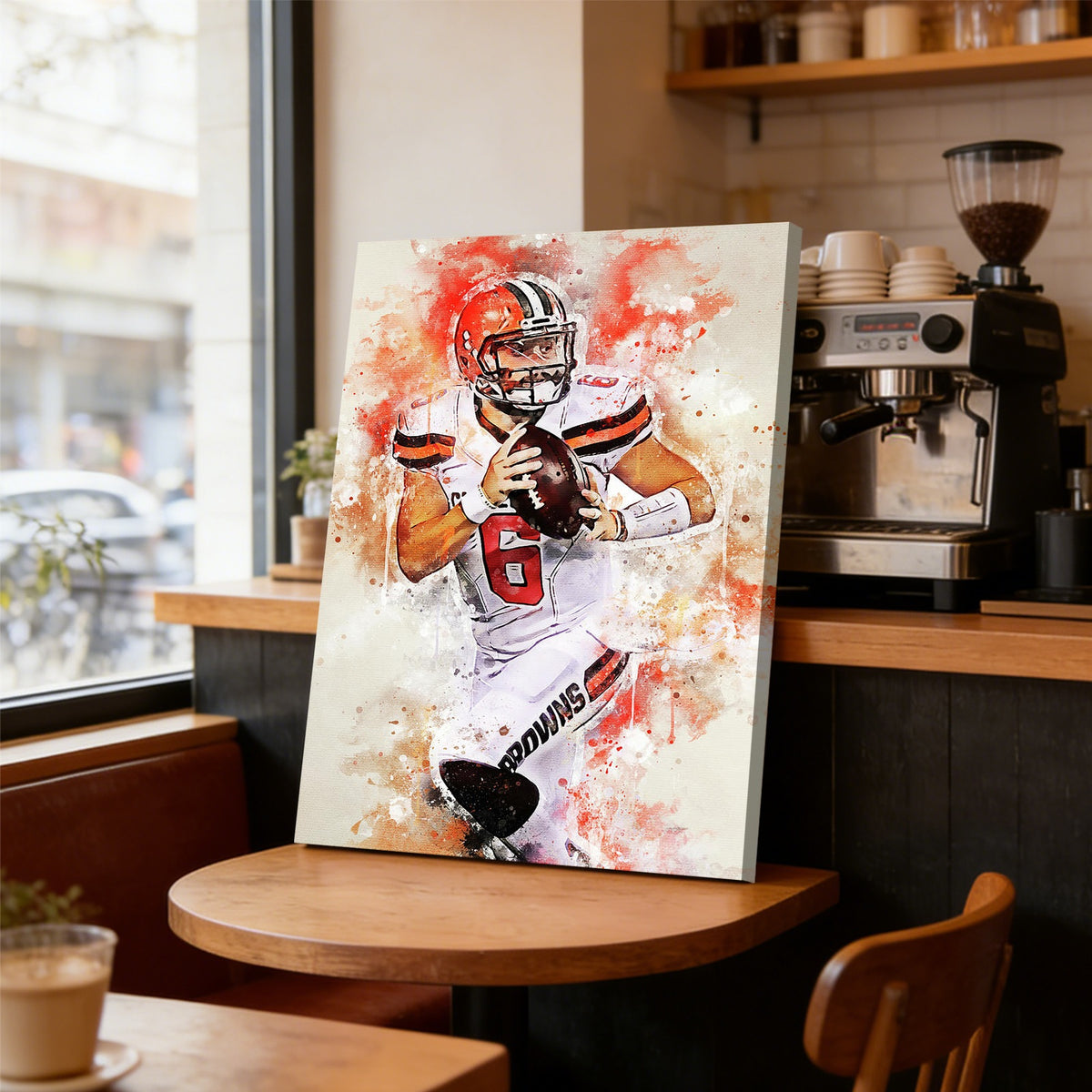 Baker Mayfield Sports Celebrity Art Deco Poster 5 Canvas Wall Art Poster Decor Gift