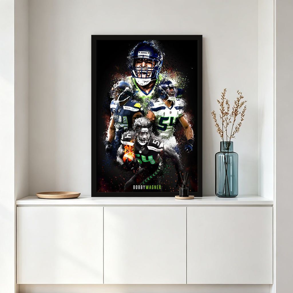 Bobby Wagner Celebrity Sports Art Poster School Dining Room Decoration 9 Canvas Wall Art Poster Decor Gift