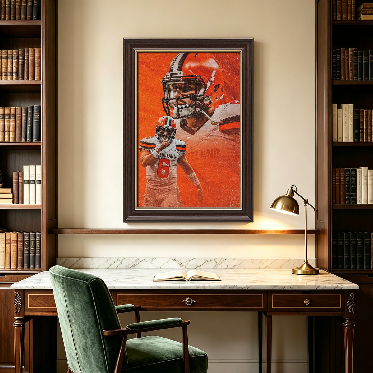 Baker Mayfield Sports Celebrity Art Deco Poster 7 Canvas Wall Art Poster Decor Gift
