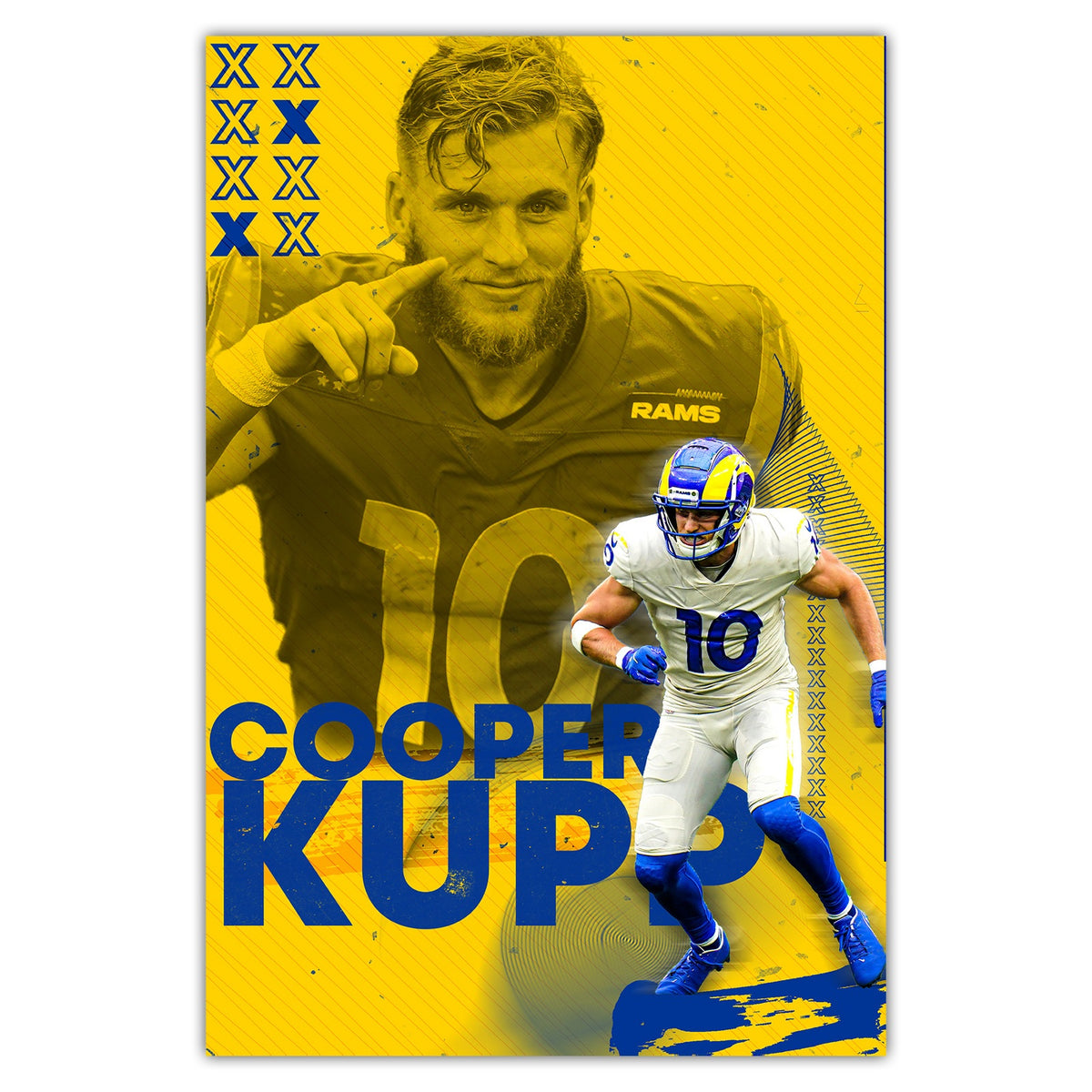 Cooper Kupp Sports Decoration Poster 4 Canvas Wall Art Poster Decor Gift