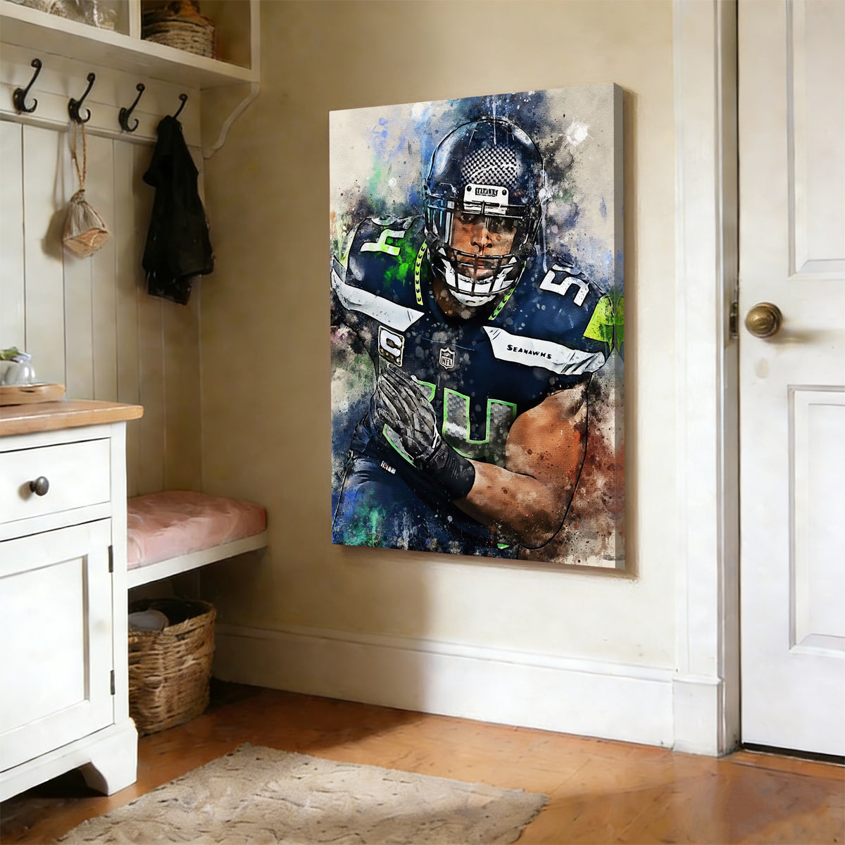 Bobby Wagner Celebrity Sports Art Poster School Dining Room Decoration 1 Canvas Wall Art Poster Decor Gift