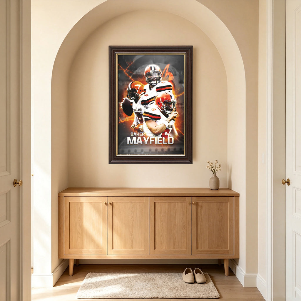 Baker Mayfield Sports Celebrity Art Deco Poster 10 Canvas Wall Art Poster Decor Gift