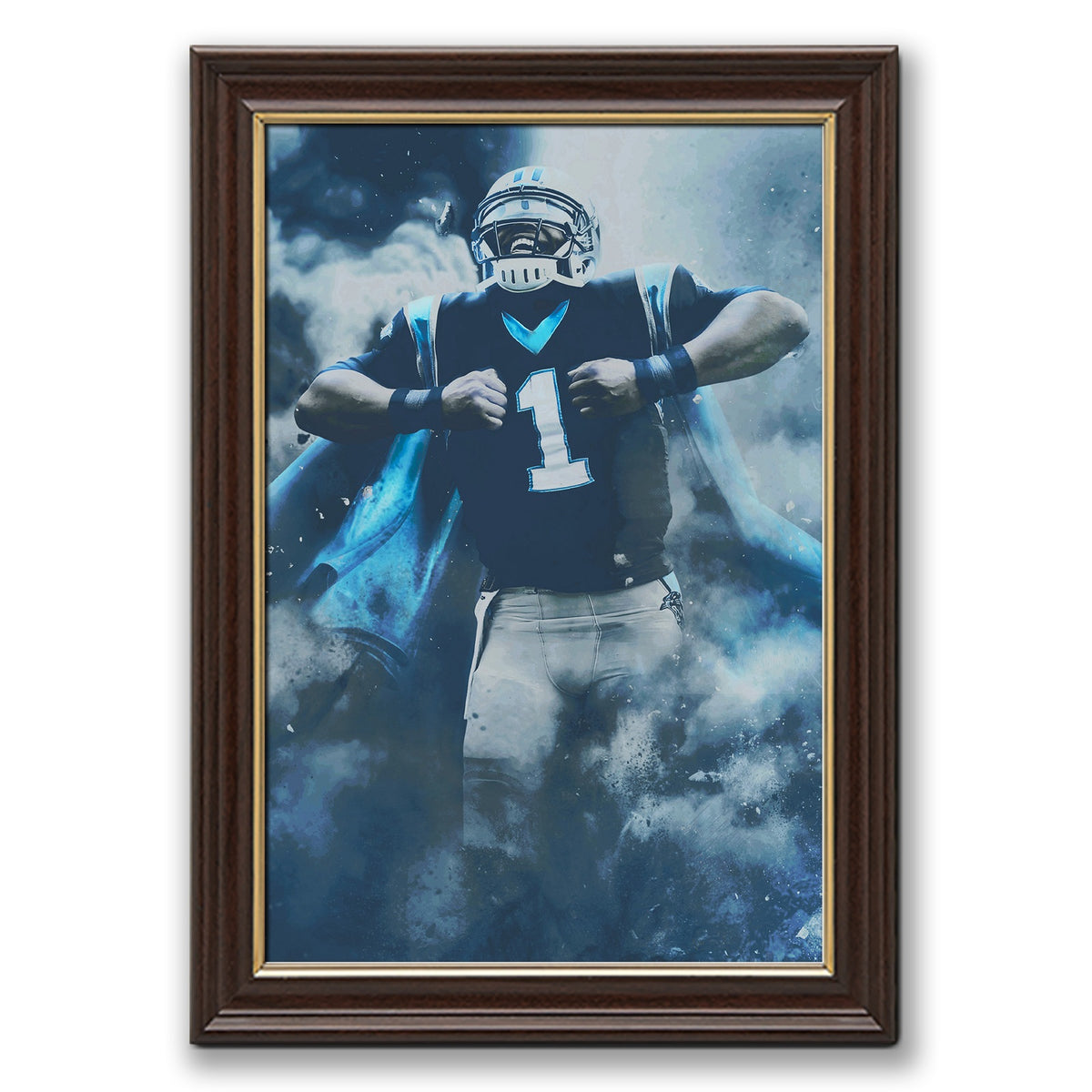 Cam Newton Sports Celebrity Art Deco Poster 2 Canvas Wall Art Poster Decor Gift