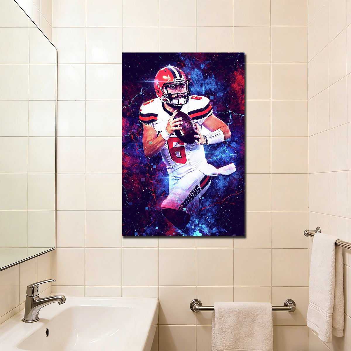 Baker Mayfield Sports Celebrity Art Deco Poster 1 Canvas Wall Art Poster Decor Gift