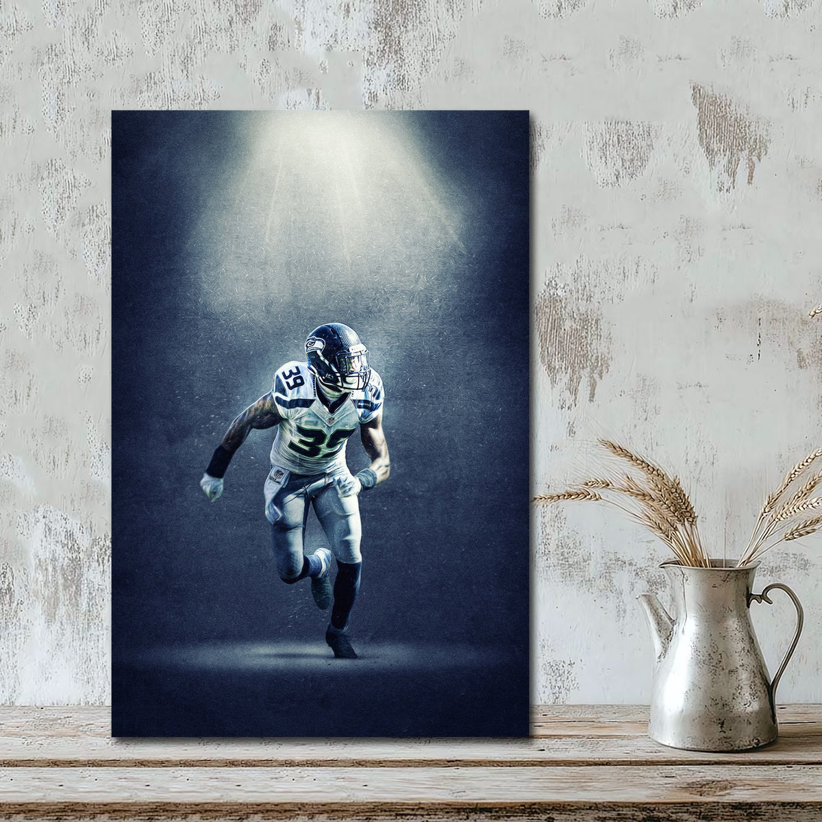 Brandon Browner Art Sports Decorative Poster School Dormitory 8 Canvas Wall Art Poster Decor Gift