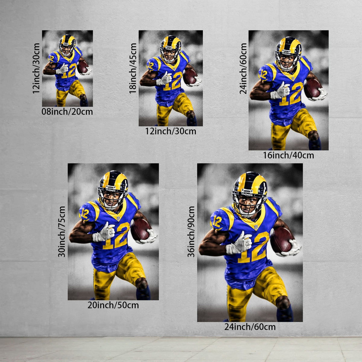 Brandin Cooks Art Sports Decorative Poster School Dormitory 5 Canvas Wall Art Poster Decor Gift