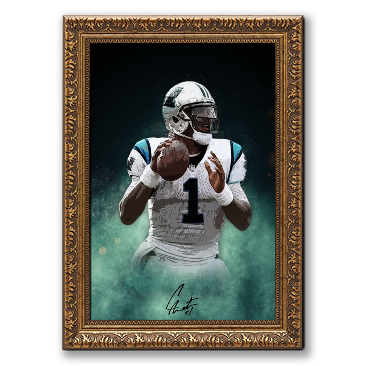 Cam Newton Celebrity Sports Art Poster School Dining Room Decoration 4 Canvas Wall Art Poster Decor Gift