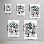 Carson Wentz Art Sports Decorative Poster School Dormitory 1 Canvas Wall Art Poster Decor Gift