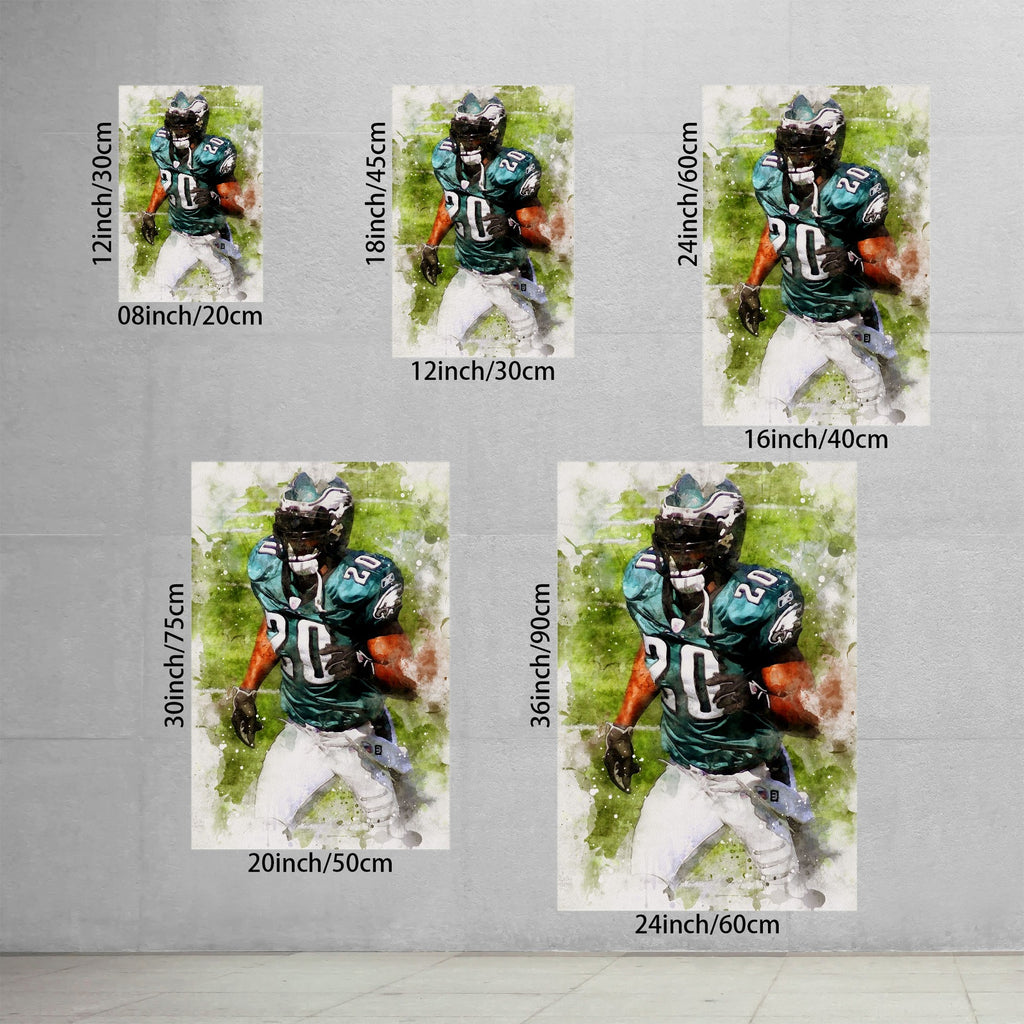 Brian Dawkins Art Poster 1 Canvas Wall Art Poster Decor Gift