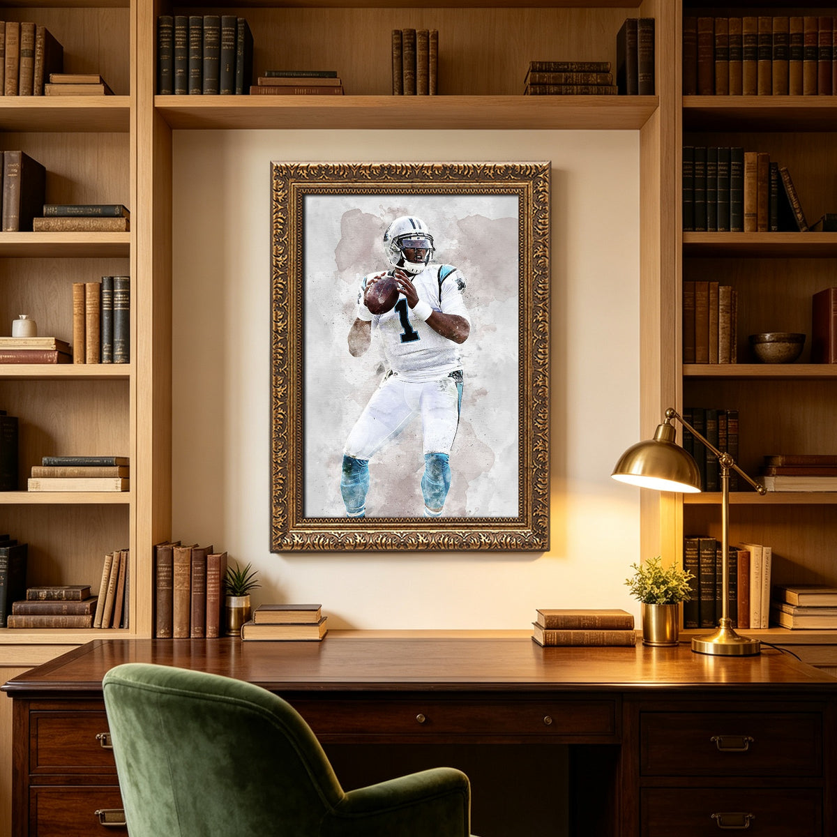 Cam Newton Celebrity Sports Art Poster School Dining Room Decoration 1 Canvas Wall Art Poster Decor Gift