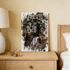 Brian Dawkins Art Poster 8 Canvas Wall Art Poster Decor Gift