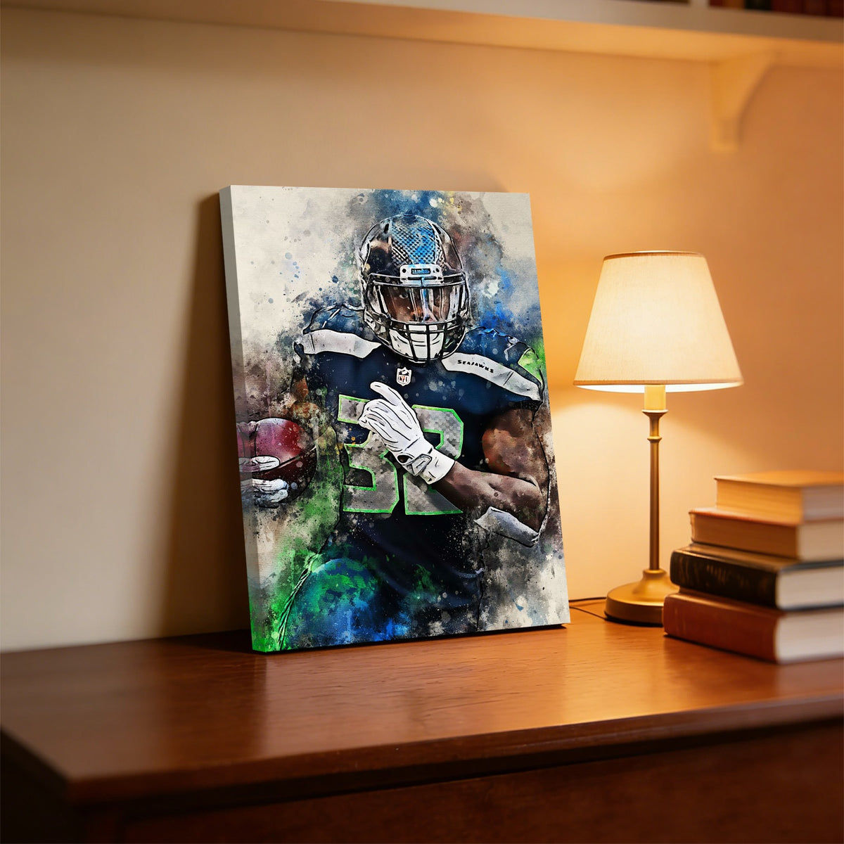 Chris Carson Celebrity Sports Art Poster School Dining Room Decoration 0 Canvas Wall Art Poster Decor Gift