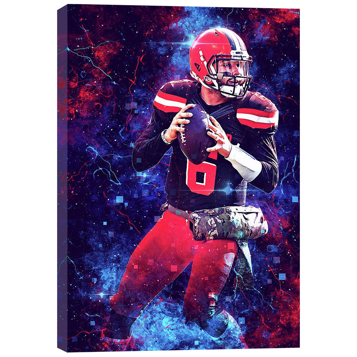 Baker Mayfield Sports Celebrity Art Deco Poster 3 Canvas Wall Art Poster Decor Gift