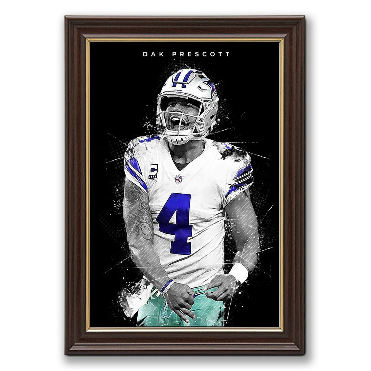 Dak Prescott Art Poster 1 Canvas Wall Art Poster Decor Gift