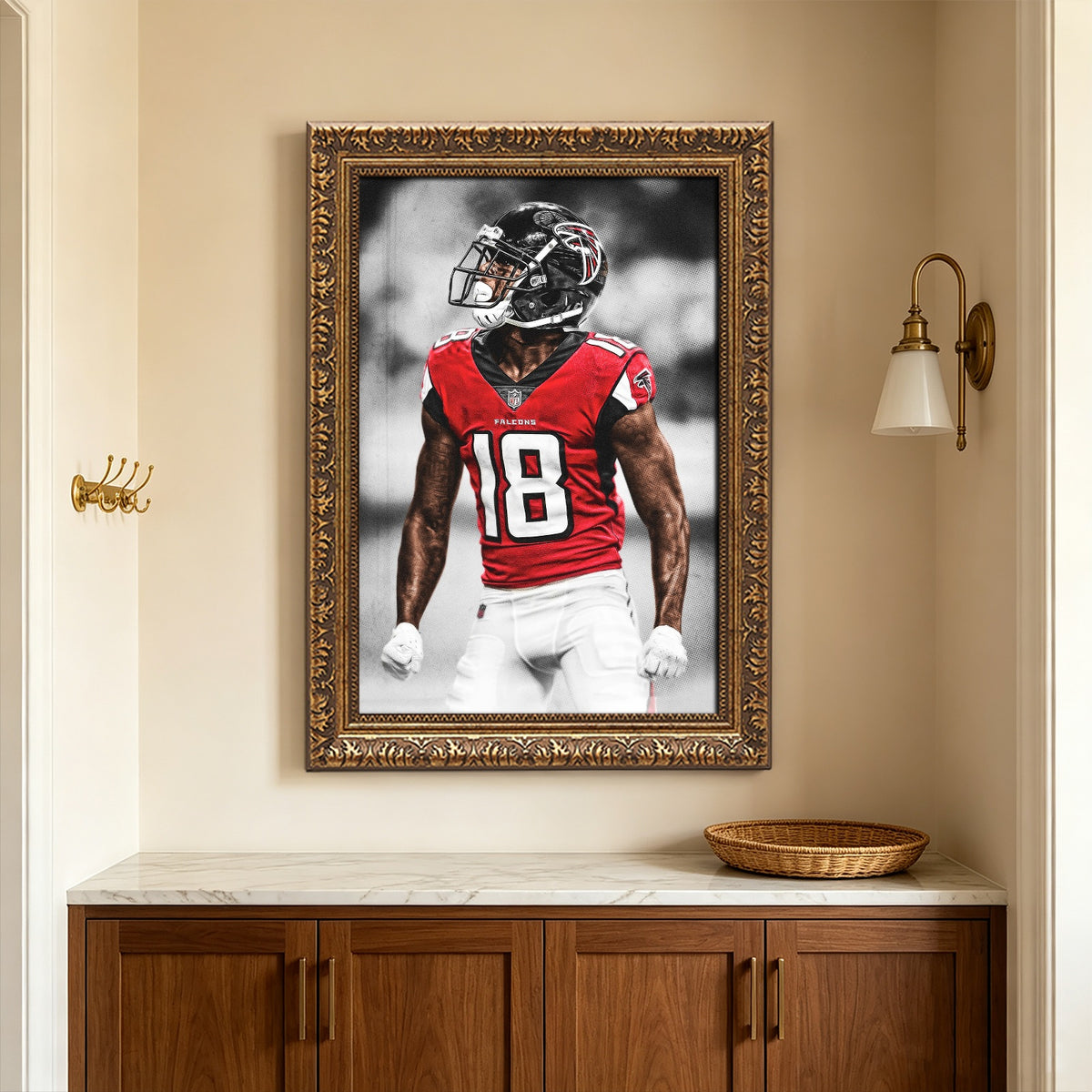 Calvin Ridley Art Sports Decorative Poster School Dormitory 9 Canvas Wall Art Poster Decor Gift