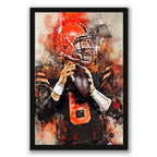 Baker Mayfield Celebrity Sports Art Poster School Dining Room Decoration 3 Canvas Wall Art Poster Decor Gift