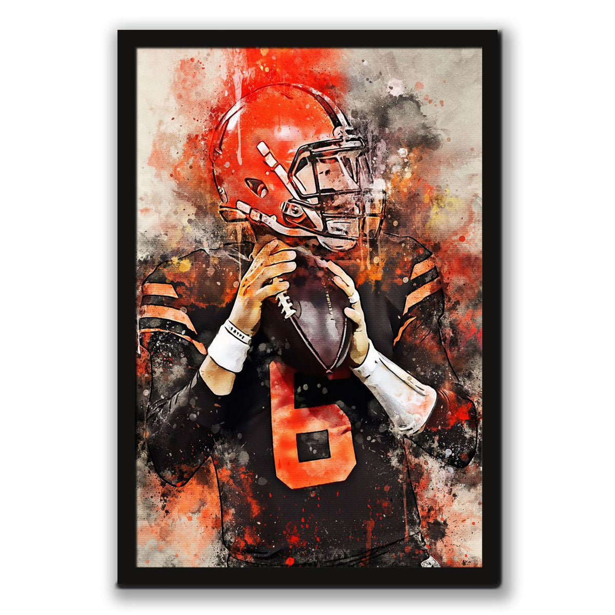 Baker Mayfield Celebrity Sports Art Poster School Dining Room Decoration 3 Canvas Wall Art Poster Decor Gift