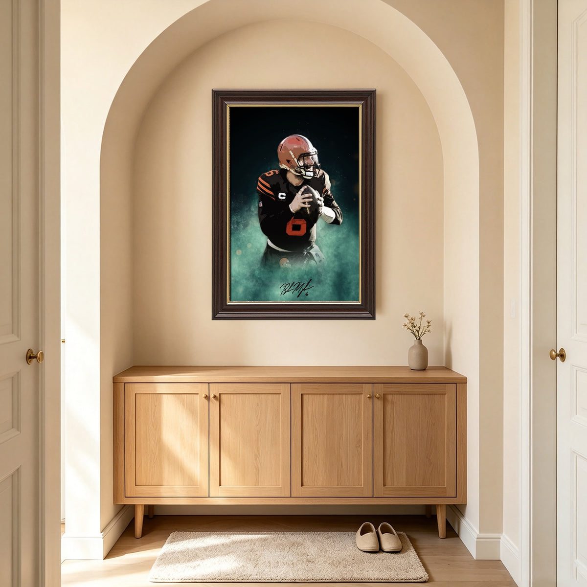 Baker Mayfield Celebrity Sports Art Poster School Dining Room Decoration 11 Canvas Wall Art Poster Decor Gift