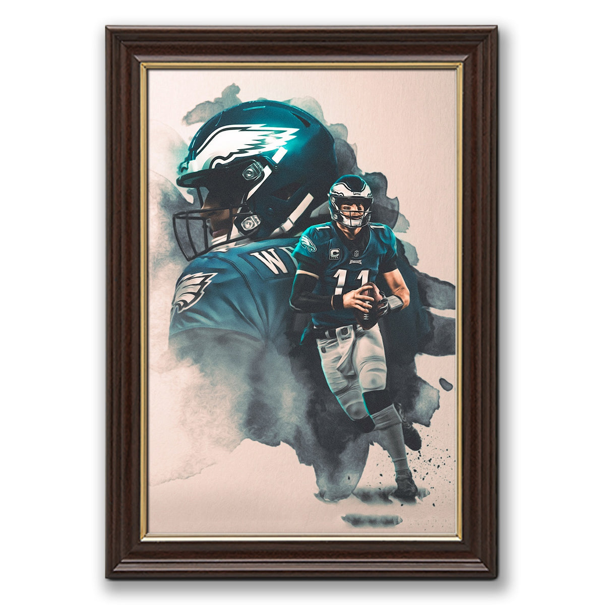 Carson Wentz Art Sports Decorative Poster School Dormitory 3 Canvas Wall Art Poster Decor Gift