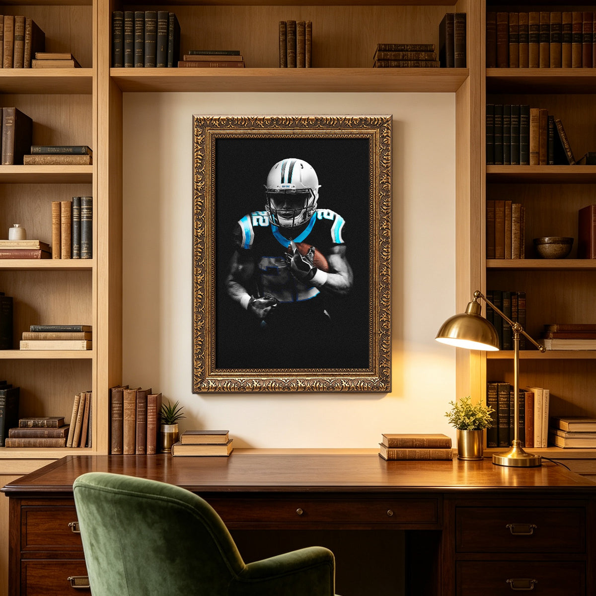 Christian McCaffrey Art Sports Decorative Poster School Dormitory 5 Canvas Wall Art Poster Decor Gift