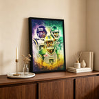 Cris Carter Duron Carter Kenny Stafford Art Sports Decorative Poster School Dormitory 4 Canvas Wall Art Poster Decor Gift