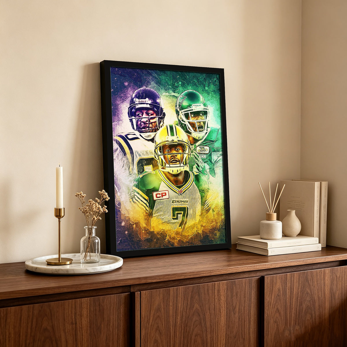 Cris Carter Duron Carter Kenny Stafford Art Sports Decorative Poster School Dormitory 4 Canvas Wall Art Poster Decor Gift