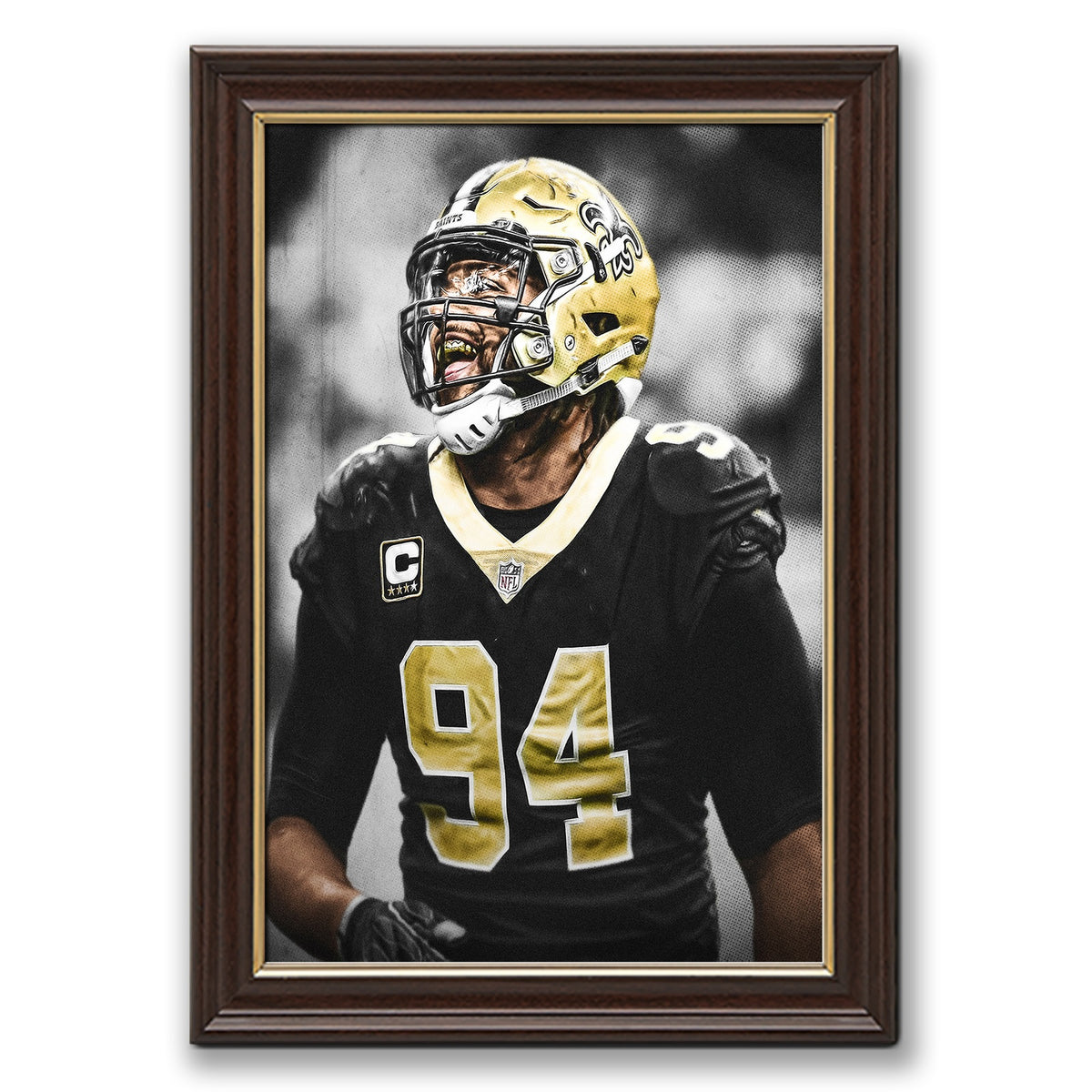 Cameron Jordan Celebrity Sports Art Poster School Dining Room Decoration 1 Canvas Wall Art Poster Decor Gift